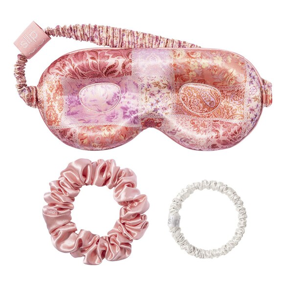 Pyjama-Party Boteh Set - Set Seidenmaske und Haargummi-Set, SLIP