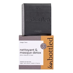Nettoyant & masque detox solide - Soin visage au charbon et arbre à thé, UNBOTTLED