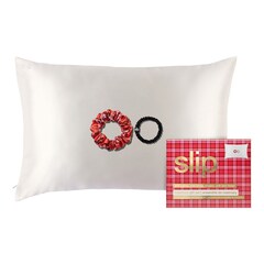 Queen Rosemary Geschenkset - Haargummi und Kissenbezug aus reiner Seide, SLIP