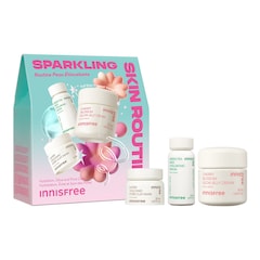 Set routine Peau Étincelante - Coffret Hydratation, Éclat et Soin des Pores, INNISFREE