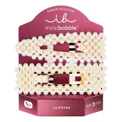 CLIPSTAR PREMIUM Just Pearlfect - Haarspangen, INVISIBOBBLE