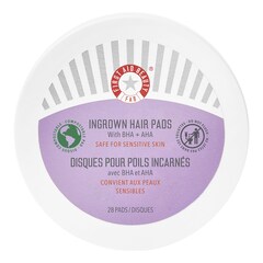 Ingrown Hair Pads - Disques compostables pour poils incarnés x60, FIRST AID BEAUTY